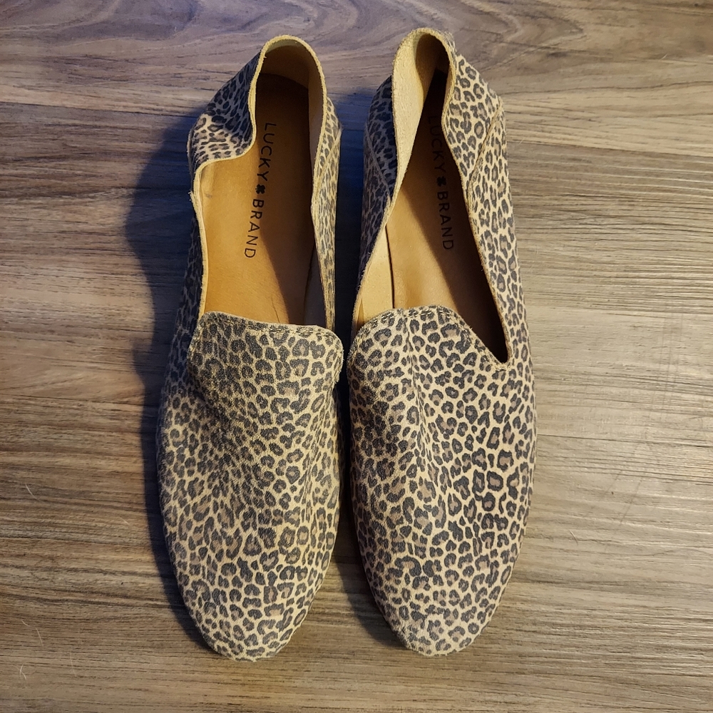 Lucky brand animal print Cahill shoes